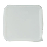 RUBBERMAID® FOOD STORAGE SPACE SAVING SQARE LIDS White lid 2qt - 8qt containers 8.75x8.31"