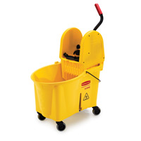 WAVEBRAKE® DOWNPRESS MOPPING SYSTEM 44qt yellow bucket & wringer 24x17x38"