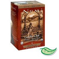 NUMI ORGANIC TEA BAGS BOXED Golden Chai Spiced Assam Black tea. Packed 6/18