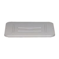 RUBBERMAID® FOOD, UTILITY & BUS TOTE BOXES & LIDS Gray 4.6gal lid 22x16.5x.75"