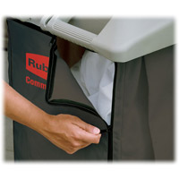 RUBBERMAID® CLASSIC HOUSEKEEPING CARTS BAG Brown Canvas linen  bag 33x10.5x16.8"