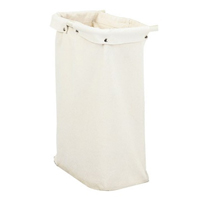 BEIGE BAG FOR HOUSEKEEPING CART H.D. canvas with metal clips