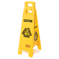 RUBBERMAID&reg; SAFETY FLOOR SIGNS YELLOW