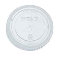 LIDS WITH STRAW SLOT For use with 16 oz, Medium Plastic Cold Cups, 1000
