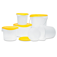 RUBBERMAID® SMALL ROUND FOOD STORAGE CONTAINERS Semi-Clear 18qt 13.13x11.88"