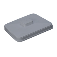 SQUARE PLASTIC ICE BUCKET LID  CLOSEOUT GREY was $2.25 