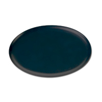 ROUND LEATHERETTE TRAY  12.5" Diameter, black packed 1 each