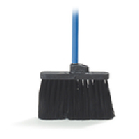 DUO-SWEEP LIGHT INDUSTRIAL ANGLE BROOM WITH HANDLE 48" blue metal handle