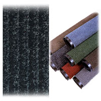 CHARCOAL NEEDLE-RIB SCULPTURED RIB PATTERN CARPET MAT 2' x 3', packed 1 each 