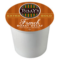 TULLY'S® PACKS K-CUPS® COFFEE FOR KEURIG® French Roast *Decaf*