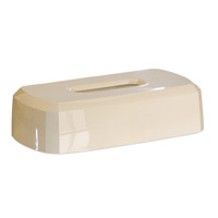 FLAT BOX FACIAL TISSUE DISPENSER Cream, Sold Individually **limited to stock on hand**