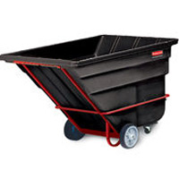 BLACK ROTOMOLDED 2 CUBIC YARD TILT TRUCKS 2,300lb capacity heavy duty 81.25x46.75x50"