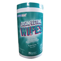 WIPESPLUS® DISINFECTING WIPES Fresh Scent 6/75 Self Dispensing Canister