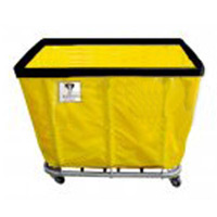 14 BUSHEL KNOCKDOWN LAUNDRY TRUCK Yellow, 41.5"x30.25"x35"