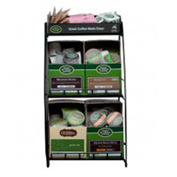 KEURIG® WIRE DISPLAY Holds 4x25 K-Cup® Sleeves Keurig 4-Box K-Cup Wire Rack #50 