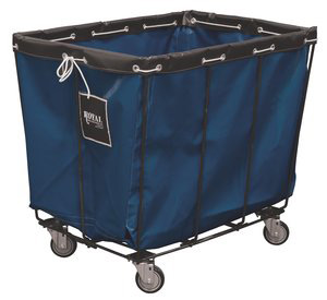 12 BUSHEL KNOCKDOWN LAUNDRY TRUCK Navy, 38"x28"x34"