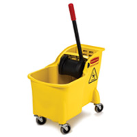 TANDEM™ MOPPING SYSTEM  31qt yellow bucket & wringer 22.63x13.25x32.25"