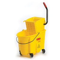 WAVEBRAKE®: SIDEPRESS MOPPING SYSTEM 26qt yellow bucket & wringer 