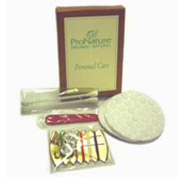 PRO NATURE® PERSONAL CARE KIT IN CARTON Sewing kit, emery board, ear swabs and cotton balls