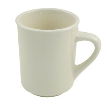 CERAMIC HOT BEVERAGE MUG - 8oz  Cream. Packed 36 