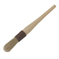 BASTING/UTILITY BRUSH ROUND BOAR BRISTLE 12" overall length, with 2" bristles, 1" wide