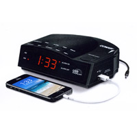 CONAIR® CLOCK RADIO, BLACK   