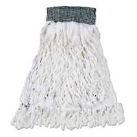 CLEAN ROOM LAUNDERABLE MAINTENANCE MOPS RM White large mop 5" head band
