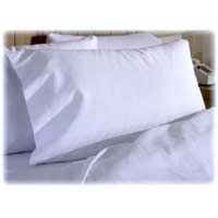 COMFORT T250 SOLID SATEEN PERCALE WHITE POLY/COTTON Standard Pillowcases 