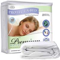 PROTECT-A-BED ALLERZIP TERRY PREMIUM PILLOW PROTECTORS Standard 21"x27" waterproof 6 per case