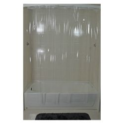 VINYL SHOWER CURTAIN  See Thru - 70"x72" 