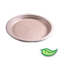 COMPOSTABLE ECO SUGAR CANE PLATES AND BOWLS 7" Plate, Packed 500