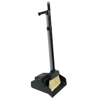 PLASTIC LOBBY DUST PAN WITH BROOM COMBO  