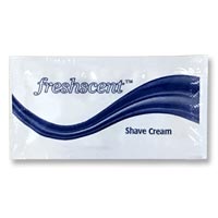 NEW!!! FRESHSCENT SHAVE CREAM IN SINGLE-USE PACKETS Packed 100/0.25oz packets 