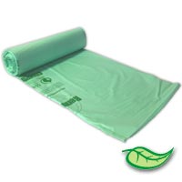 DURA STUFF® RENU BAGS COMPOST AND FOOD BIN LINERS 24"x33"" 1 mil Green (250) 12-16 gal