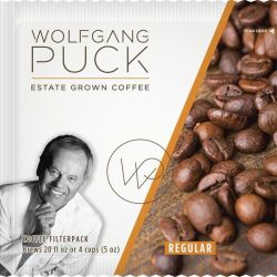 WOLFGANG PUCK'S® COFFEE IN 4 CUP FILTER POUCHES Neapolitan, Caffeinated, (150)