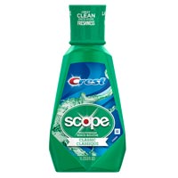 CREST SCOPE MOUTHWASH ORIGINAL MINT FLAVOR 6/1 liter bottles 