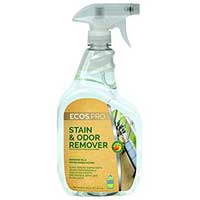 ECOSPRO STAIN & ODOR REMOVER FOR FLOOR, CARPET, UPHOLSTERY Packed 6/32oz spray bottles Earth Friendly