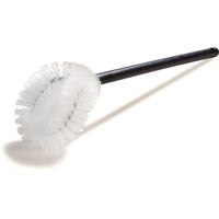 TOILET BOWL BRUSH WITH PLASTIC HANDLE 17"plastic handle and white synthetic bristle brus