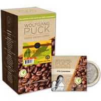 SIGNATURE WOLFGANG PUCK SWISS WATER COFFEE, COLUMBIAN 10 GRAM POD 1CUP #7161039...
