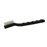 GROUT DETAIL SCRUB BRUSH PLAST HANDLE W/WHT NYLON BRISTLE 7"L toothbrush style brush 