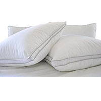 ALLERGY SHIELD MICROGEL PILLOWS FIRM FILL WITH 1" GUSSET Queen Size 40 Ounce Fill