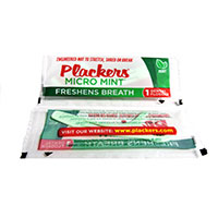 PLACKERS™ MICRO LINE ™ FLOSS PICKS Mint, Individually Wrapped Packed 1000