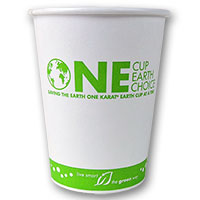 ECO HOT CUPS - 100% BIODEGRADABLE AND COMPOSTABLE 12oz Cups packed 1000 