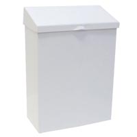 WALL MOUNTED SANITARY NAPKIN DISPOSAL UNIT White Enamel Sanisac Unit 