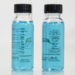 CLEAR MINT MOUTH RINSE   1oz Mouthwash