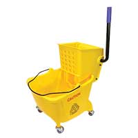 SIDEPRESS MOP AND WRINGER COMBINATION 26qt yellow bucket and wringer 