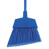 MAXICLEAN LARGE ANGLE BROOM  12" Blue flagged bristles with a 48" blue steel handle