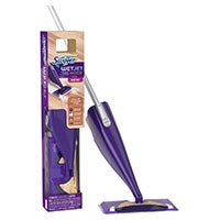 SWIFFER® WETJET™ WOOD STARTER KIT (2 PER CASE) Each kit contains: 1 mop, 5 pads 500ml solution, 4 batteries