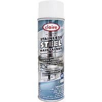 CLAIRE® STAINLESS STEEL POLISH AEROSOL - WATER BASED 12/16oz aerosols 