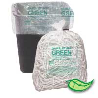 DURA STUFF® GREEN™ TRASH LINERS W/OXO ADDITIVE 40"x48" 1.2 mil Black/Gray 40-45 gal (100)